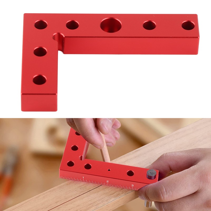 Small Square Aluminum Alloy Center Finder Tool Dowel Drill Guide
