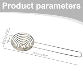 KXUSW Egg Separator Egg Separator Stainless Steel Egg Separator Egg White Strainer with Long Handle - Baking Utensils for Kitchen, 2 Pieces