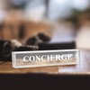 Concierge 2" x 8" Frosted Acrylic - Office Desk Accessories