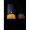 Yellow and Black Leather 3 Cigar Carrying Case only no