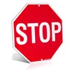 ANLEY Stop Sign 12 x 12 Inch - Diamond Quality