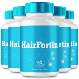 Ideal Performance (5 Pack) Hairfortin Hair Health Capsules, Hair Fortin Hair Pills (300 Capsules)