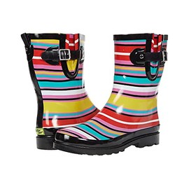 Western Chief Waterproof Mid Rain Boot Solstice Stripe 9 M