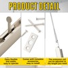 Blulu 2 Pcs 18 Inch Extended Flip Lever Flush Bolt