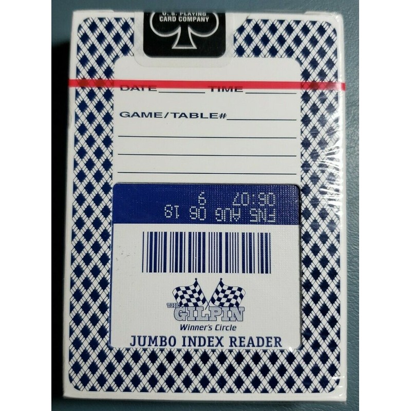 Bee JUMBO index Blue cambric POKER playing cards No.92 Casino