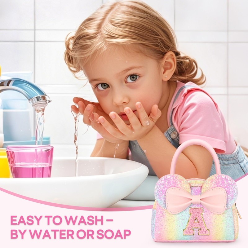 Kids Washable Makeup Kit for Girls, 17 Pcs Non Toxic