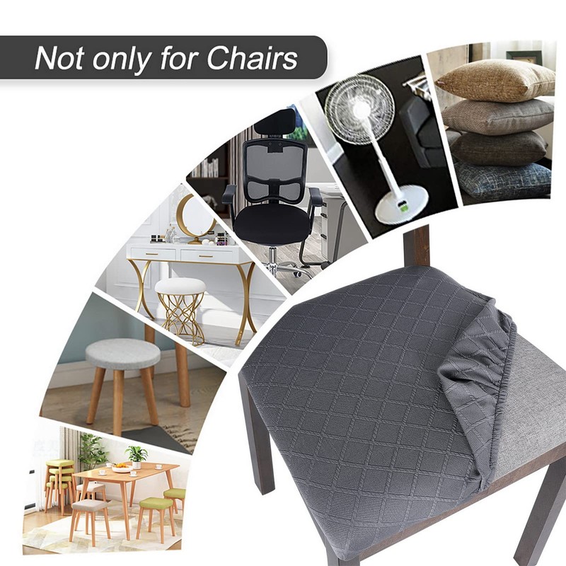 SearchI Seat Covers for Dining Chairs, 4 Pack Stretchable Removable