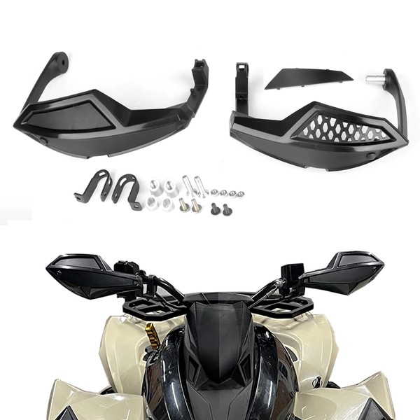 RUNNING PANTHER ATV Handguards Wind Deflectors Kit with Mount, Handlebar