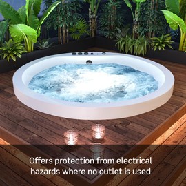 Leviton Blank Face GFCI, 20 Amp, Self Test, LED Indicator Light, Provides GFCI Protection where an Outlet is not Needed, GFRBF-R, Red