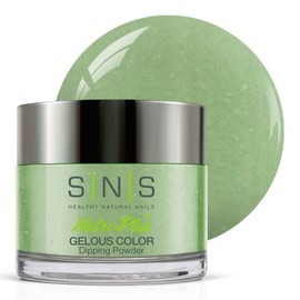 SNS Nail Dip Powder, Gelous Color Dipping Powder - Mandalay Hill (Green, Pastel/Mint, Cream) - Long-Lasting Dip Nail Color Dip Nail Color Lasts 14 Days - Low Odor & No UV Lamp Needed - 1 Oz
