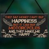 RED OCEAN MOTORCYCLE Sign Hanging Plaque Bikers Gifts For Dad