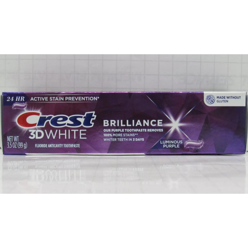 Crest 3D White Brilliance Whitening 3.5 oz(Luminous Purple)***BUY MORE &