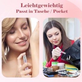 OBSGUMU 5pcs Mini Perfume Travel Bottle, Perfume Atomiser Refillable, 5ML Spray Bottles, Portable for Travel Holiday, Outdoor Activities and Business(Style 4)