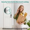 Keyless Entry Door Lock with Handle - 2 Lever Handles,