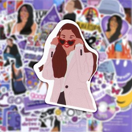 100 Pieces Cartoon Graffiti Stickers, Pop Singer Decal, Waterproof Stickers, Scrapbook Stickers, for Water Bottles, Book, Skateboard