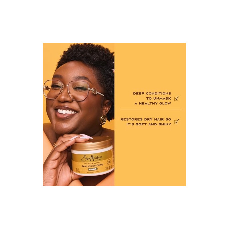 SheaMoisture Raw Shea Butter Deep Treatment Masque Hair Treatment, 12