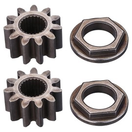 IDEASURE 717-1554 Steering Shaft Pinion Gear & Bushing Kit Hex Flange Bearing Compatible with Cub Cadet LT1040 LT1042 LT1045 LT1050 MTD 917-1554 941-0656A 741-0656 Toro 112-0863 Lawnmower, 2 Pack