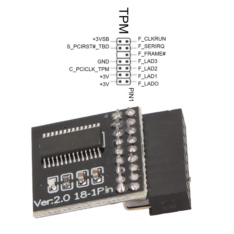 TPM 2.0 Module LPC Interface Stable High Safety Durable Material
