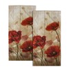 Imiss Red Poppy Flower Hand Towels Set of 2 -