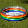 Poolcandy Inflatable Sunning Pools for up to 3 Adults (Rainbow