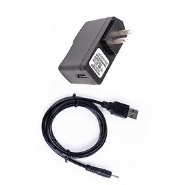 Kircuit 5V USB Port AC/DC Adapter + USB Charging Cable Compatible with Millon Essentials MillonEssentials V4SHARK Handheld Cordless Lightweigh Vibrating Massage Gun DC5V Power Supply Battery Charger