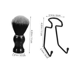 Baluue 1set Shaving Brush Kit for Men Includes Brush Bowl Stand for Daily Use and Barbershop Shaving