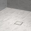 Hydroware Shower Drain - Stainless Steel Square Shape Shower Floor