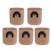 Mintice 5x7 Gallon Brown Breathable Planter Bags for Vegetables and