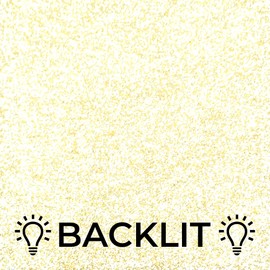 Incudo Light Gold Glitter Cast Acrylic Sheet, 3mm Thick, 150x125mm