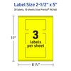 Avery Printable Rectangle Labels with Sure Feed Technology, 2-1/2" x