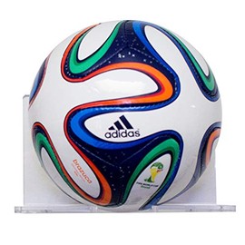 Better Display Cases Clear Acrylic Mini Soccer Ball Volleyball Basketball Wall Mounted Floating Shelf (A035)