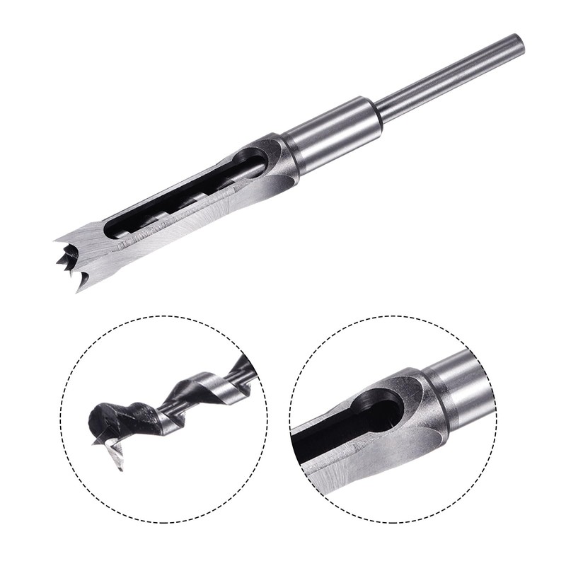 sourcing map 2pcs Square Hole Drill Bit 16mm(5/8") High Carbon