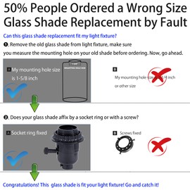 GoldSwift 3 Pack Amber Hammered Bell Shade Glass Lamp Shade Replacement for Lighting Fixture, 5.9"W x 5"H, Water Ripple Glass Globe Cover for Chandelier Pendant Light Wall Sconce, 1-5/8 Inch Fitter