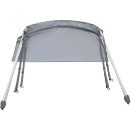 Bimini Tops for Boats Fit for Intex Excursion 5 & 4, Mariner 4 & 3, Seahawk 2, 3 & 4, and Challenger 3, 5'3" x 4'1 x 4'1", Gray, Boat Sun Umbrella Shade Canopy Cover 5-Year Replacement (Only Top)