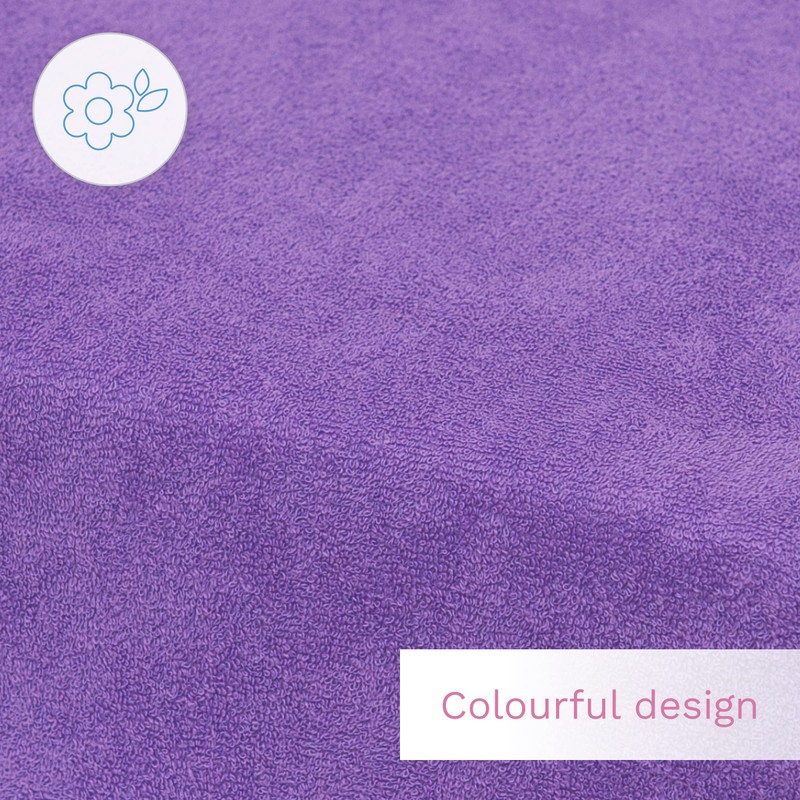 Moses Basket Terry Fitted Sheet/Baby Oval Shape Sheet (Violet)