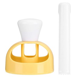 Plastic Donut Maker Mold, Large Donut Mould With Dipping Tongs, Bakery Mould DIY Doughnut Cutter with Pliers, Bread Cutter Mold Donut Maker Easy Baking Kitchen Tool