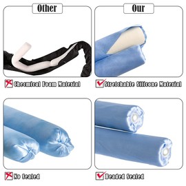 Rizador Pelo Sin Calor, Calor Para Cabello Con Bandas De Goma Blandas, Rizadores De Pelo De Seda Con Horquillas, Cinta Para Rizar Sin Calor Para Dormir, Varilla Para Rizar Sin Calo Herramientas(Black)