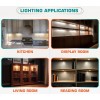Lvyinyin Under Counter Lights, Curio Cabinet Led Puck Lighting, 110V