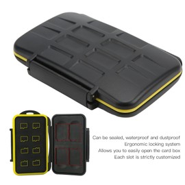 Memory Card Case, Memory Card Hard Protector Holder Storage Box Water-Resistant Shock-Proof for 4 Storage Cards and 8 Micro Storage Cards