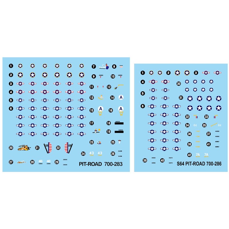 Pit Road 1/700 Skywave Series WWII US Military Aircraft Set