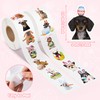 E1mity Easter Sticker Roll Cute Dog, Pack of 1000 Realistic