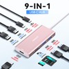 USB C Hub HDMI USB Adapter,9 in 1 Dock with