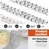Tanstic 1 Roll Crystal Rhinestone Close Chain Trim, 10 Yards