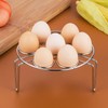 Egg Steaming Rack, 6.2 Inch 7 Egg Hole Round Food
