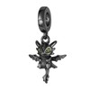 BEEUVIP Black Toothless Dangle Charm 925 Sterling Silver Openwork Bead