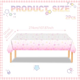 CINGHIA Birthday Tablecloth, Party Tablecloth, Disposable Tablecloth, Paper, Disposable Tablecloth, 137 x 274 cm, Party Tablecloth, Disposable Tablecloth, Pack of 2