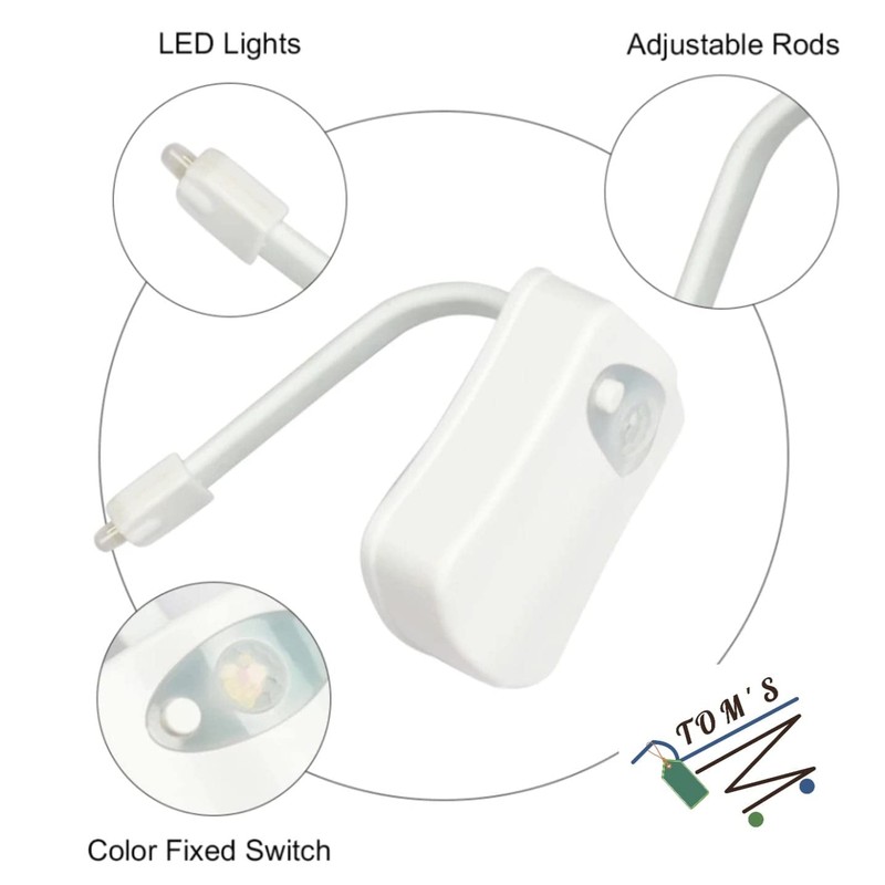 TOM'S Toilet Light, Toilet Night Light Motion Sensor Inside Toilet