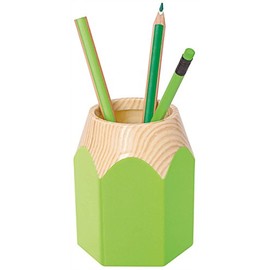 Wedo pencil pencil in coloured pencil shape, sturdy plastic approx. 8.5 x 7.5 x 10.5 cm
