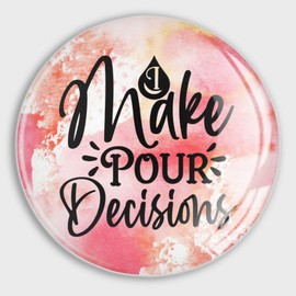 Luckluccy Make Pour Decisions Glass Refrigerator Magnets Orchard Small Magnets Distressed Bible Scripture Funny Magnets Perfect for Refrigerators Whiteboards Maps Magnetic Items