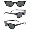 Pacific Coast Original X-KD's Biker Polarized Lenses Black Frames 20%